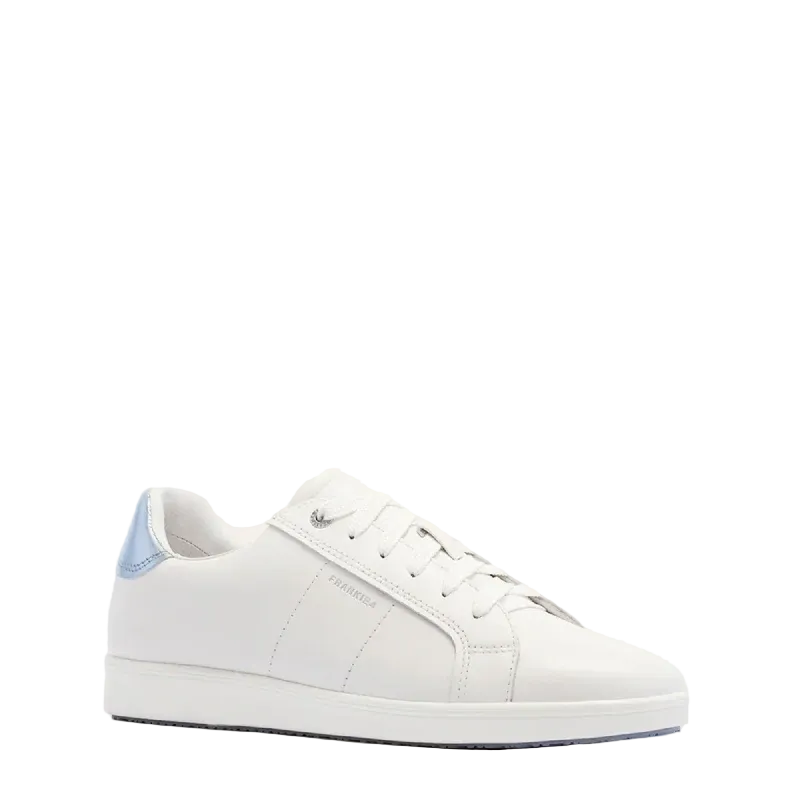 frankie 4 jackie white/blue womens lace sneaker