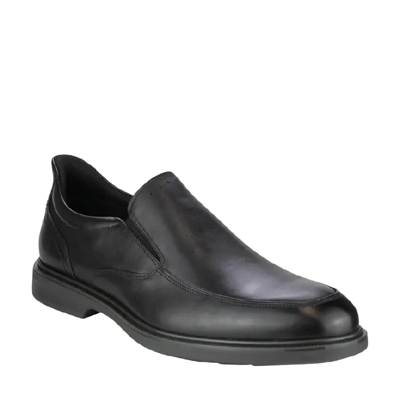 florsheim highrise moc toe black slip on