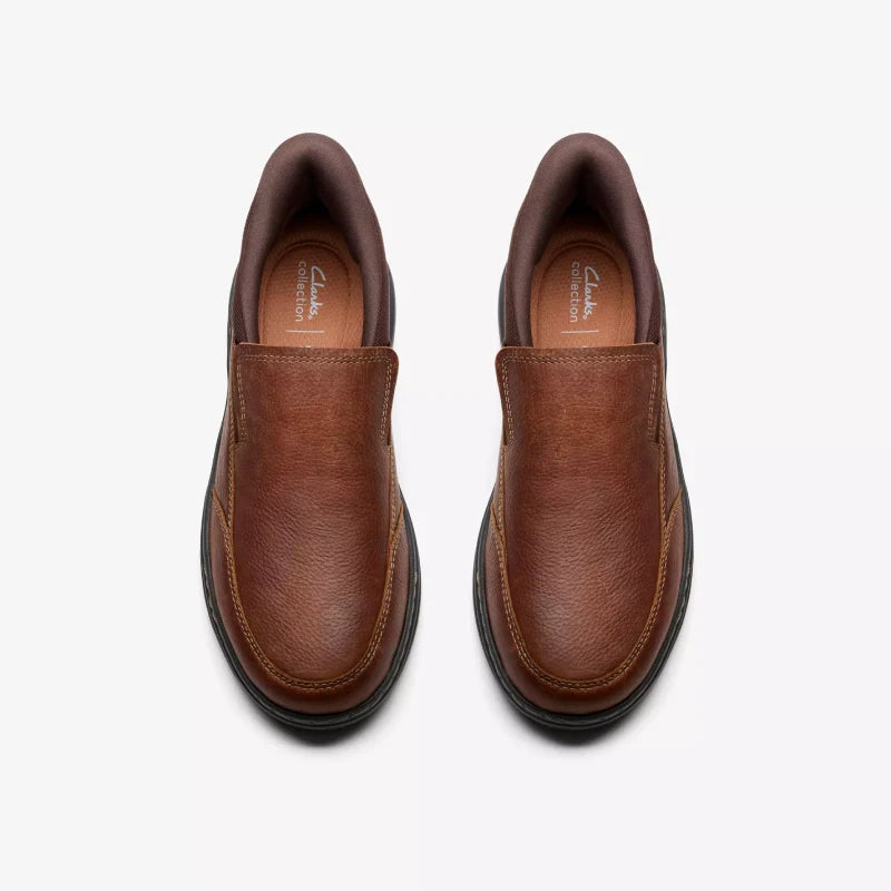 Clarks craftwell brown mens slip on