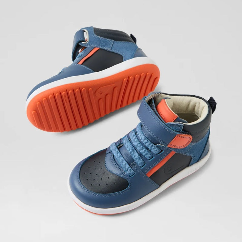 Bobox top spin blue kids velcro boot