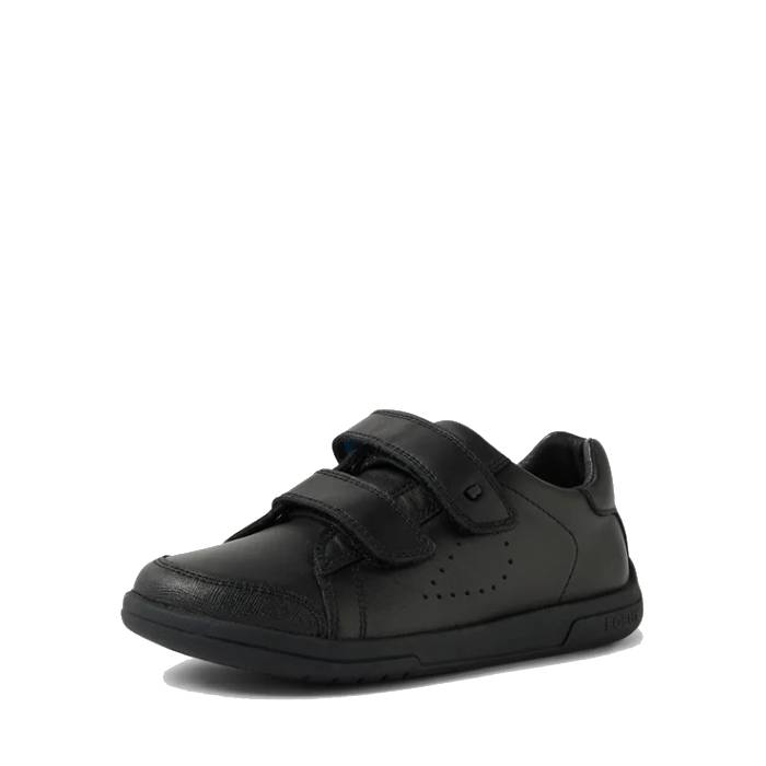 Bobux Jacks black leather school shoe