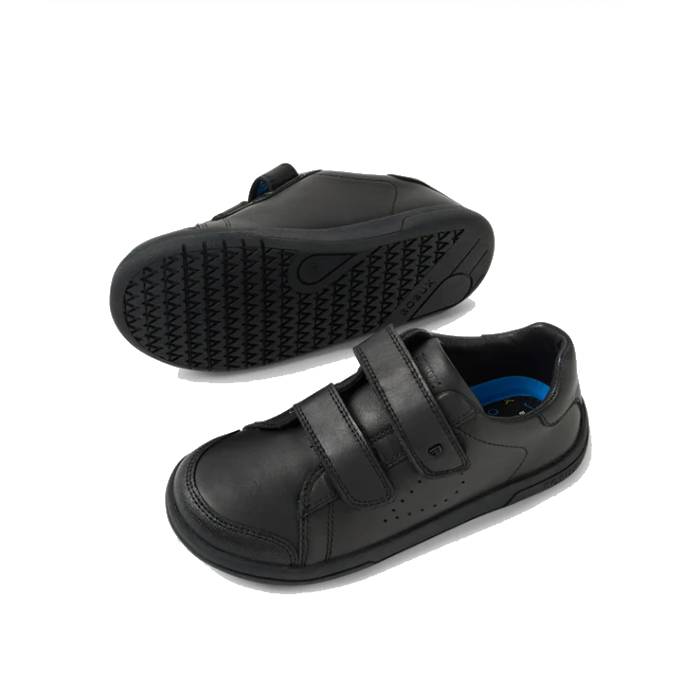 Bobux Jacks black leather school shoe