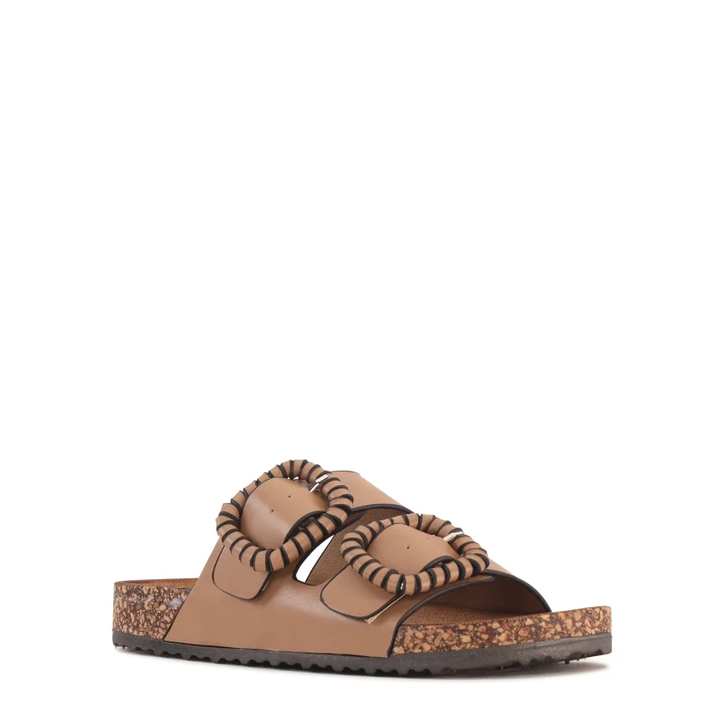 los cabos jirona taupe womens slide