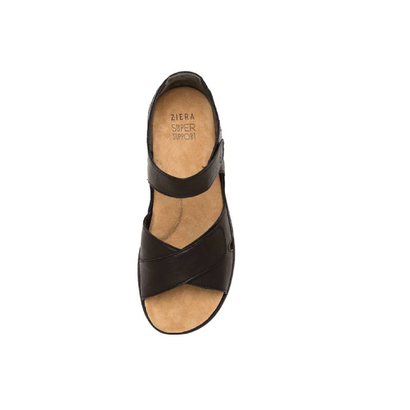 Ziera Bronn black sandal