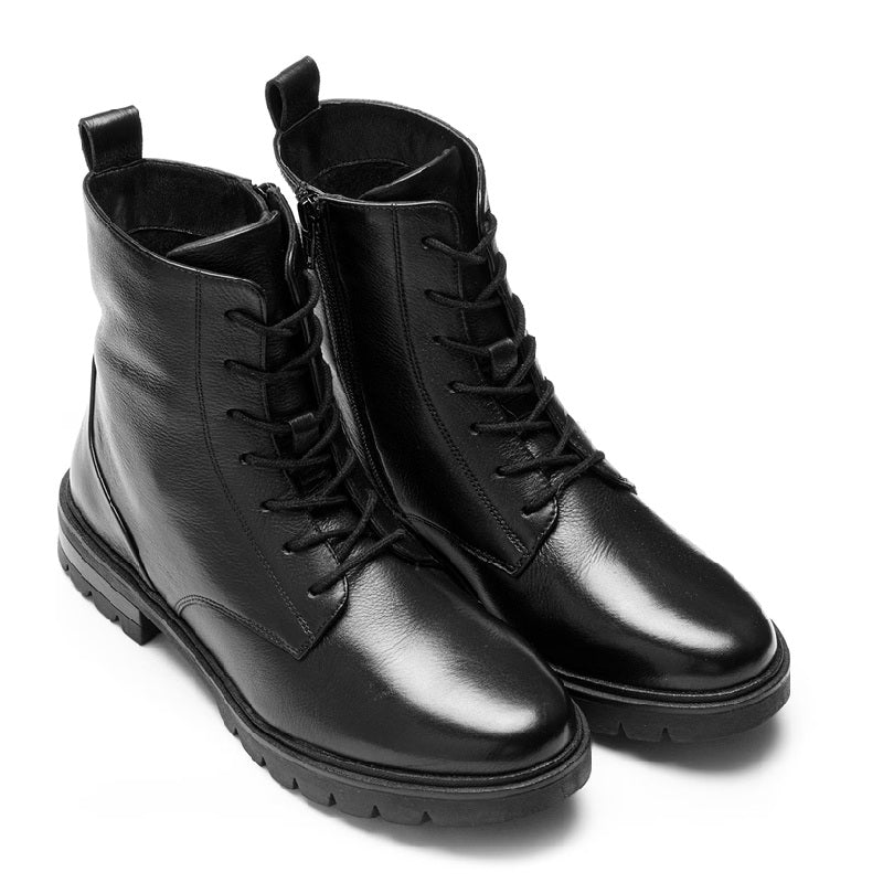 Ara cambridge black lace up womens boot