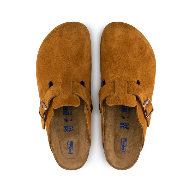 Birkenstock boston soft foot bed mink unisex slide