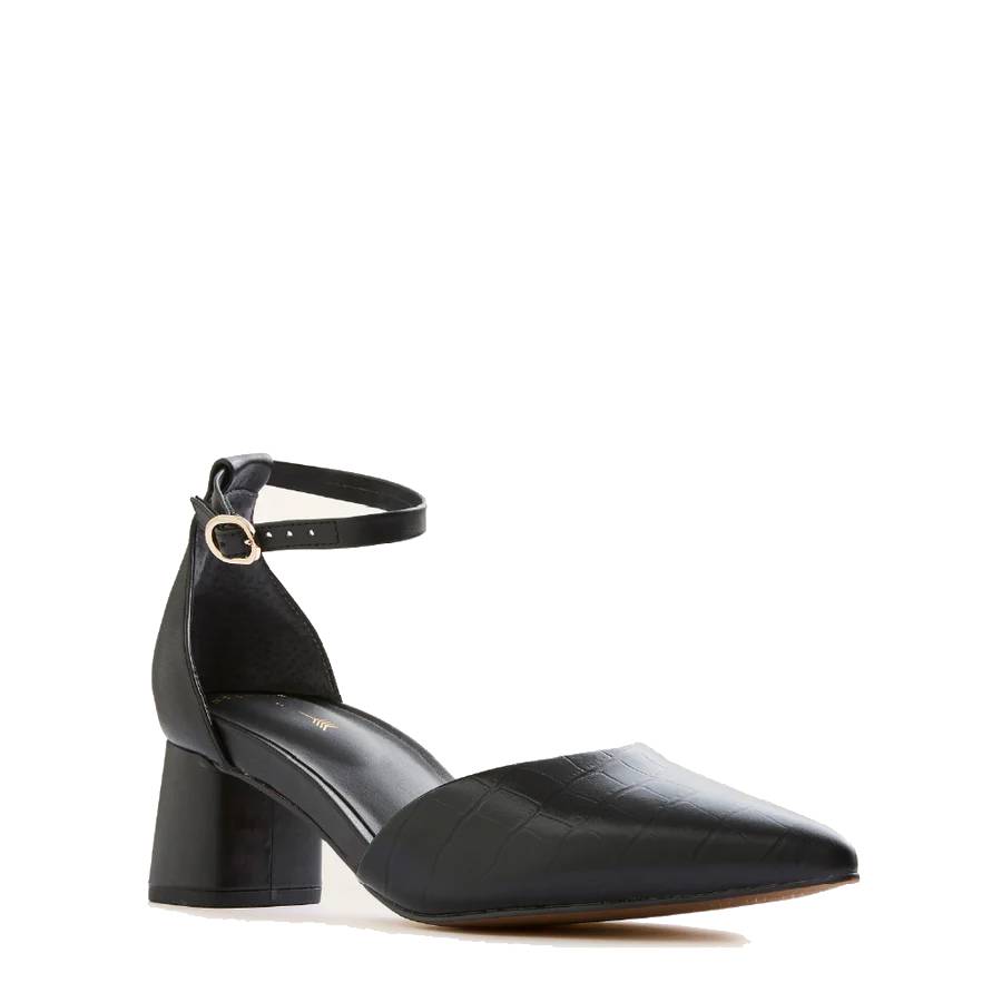 Frankie 4 adele black court shoe