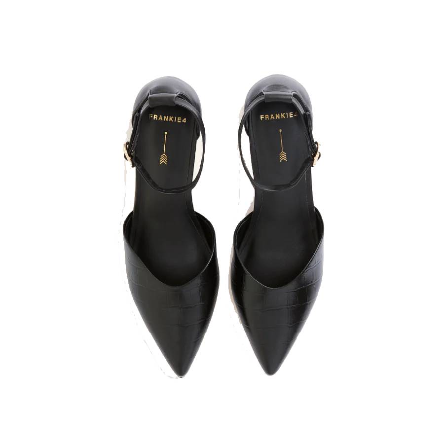 Frankie 4 adele black court shoe