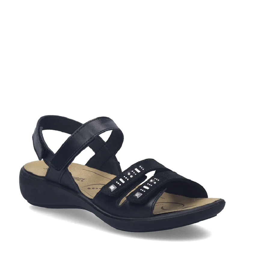 josef seibel ibiza 86 black womens adjustable sandal