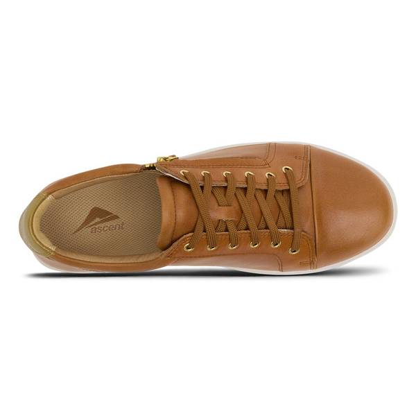 ascent stratus zip tan womens lace up