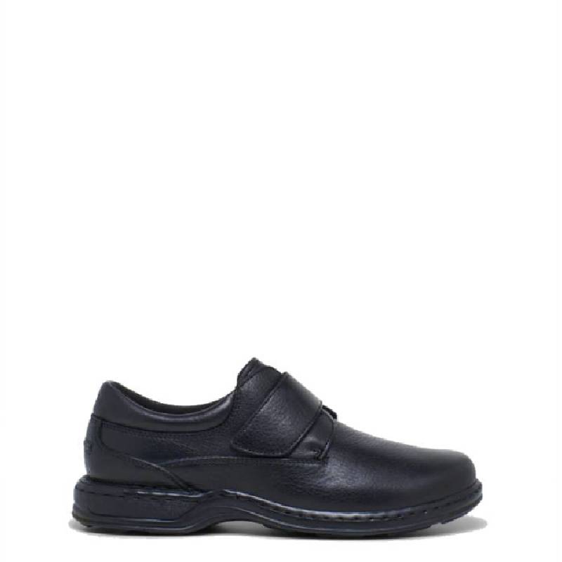 Hush puppies roland black mens velcro shoe