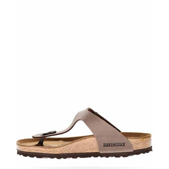 BIRKENSTOCK-SANDALS - GIZEH NUBUK MOCCA REGULAR FIT