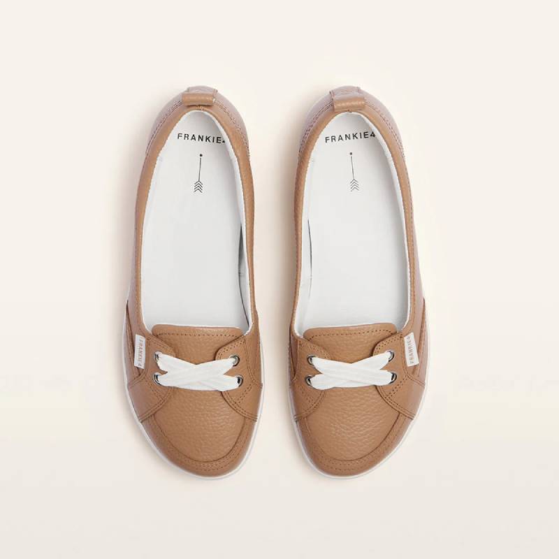 Frankie 4 sophie soft tan womens slip on