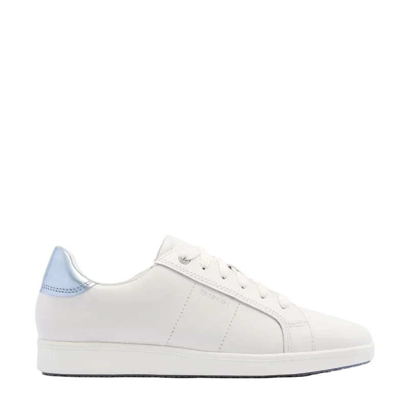frankie 4 jackie white/blue womens lace sneaker