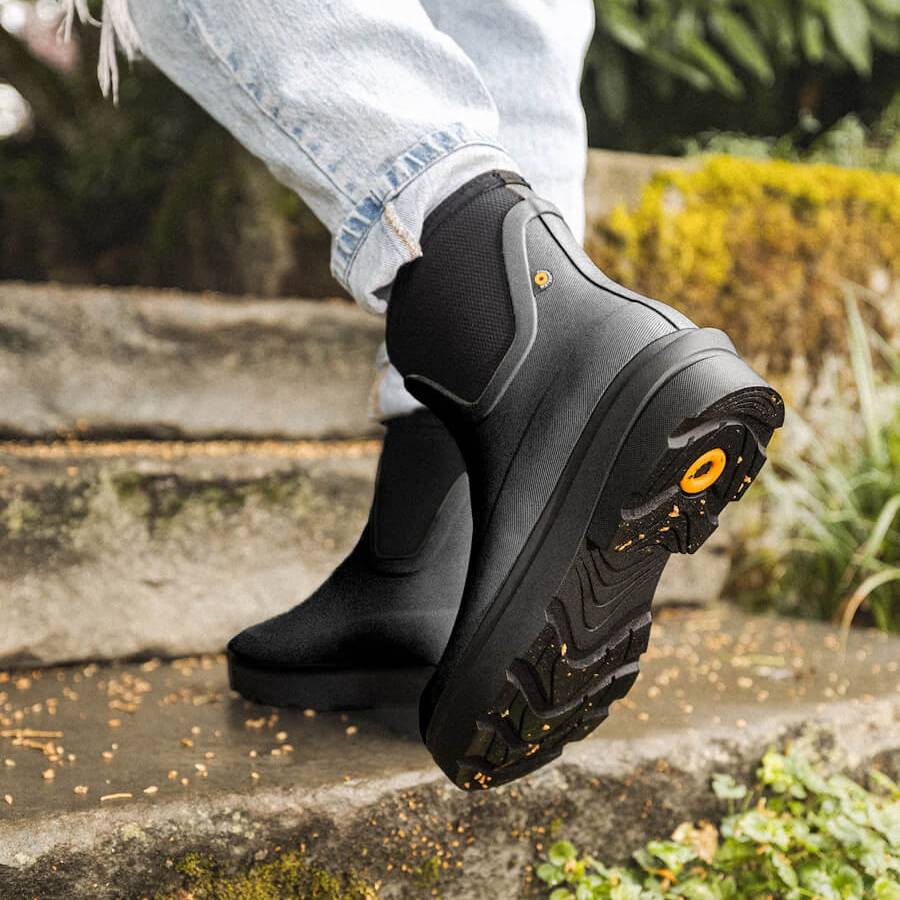 Bogs hazel chelsea black gumboot