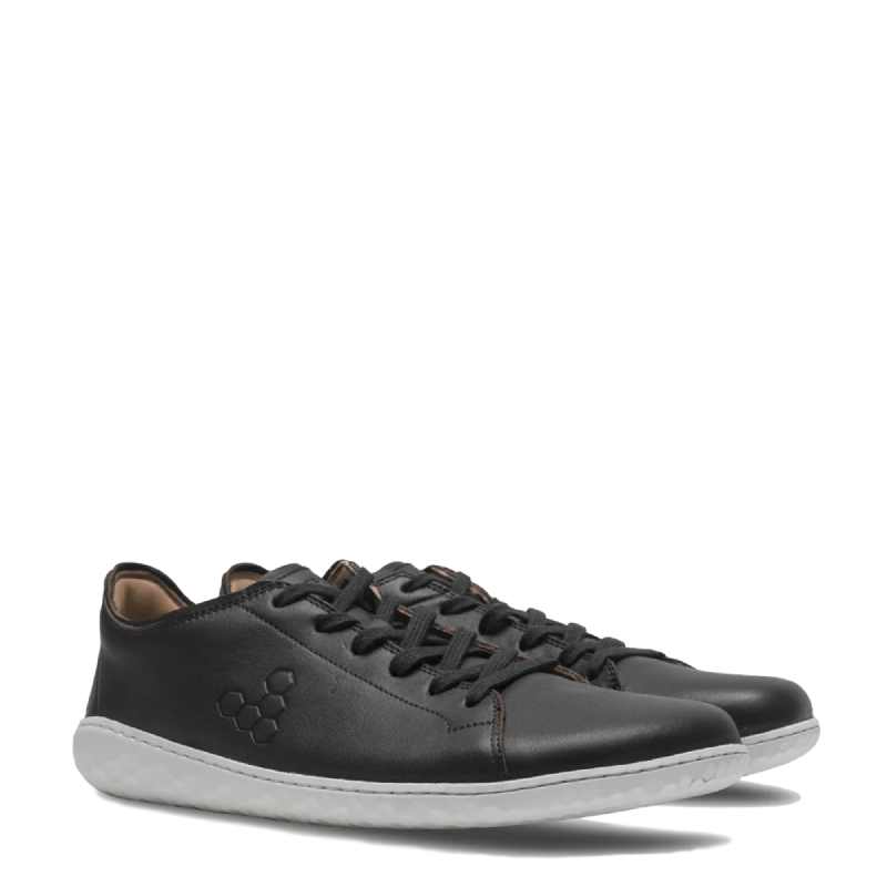 Vivobarefoot Uomo Geo Court III Pelle Obsidian Formatori 45 Vivobarefoot Uomo Geo Court III Pelle Obsidian Formatori 45
