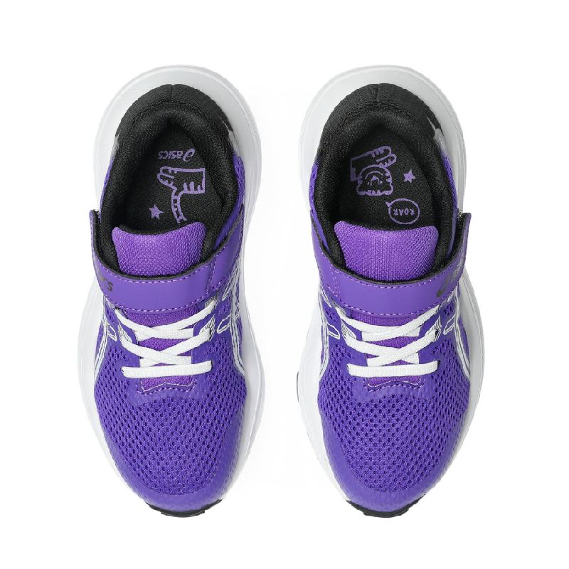 asics contend 10 ps kids velcro light weight sneaker