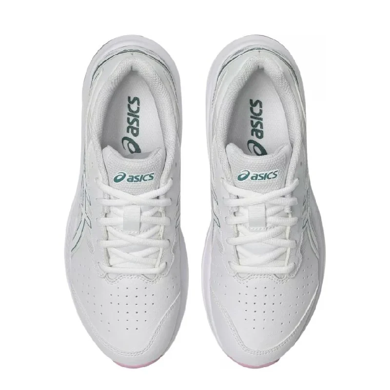 asics gt-1000sl 2 white kids leather sneaker