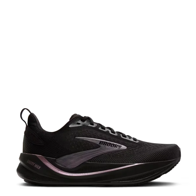 Brooks ghost max black/rose gold womens sneaker