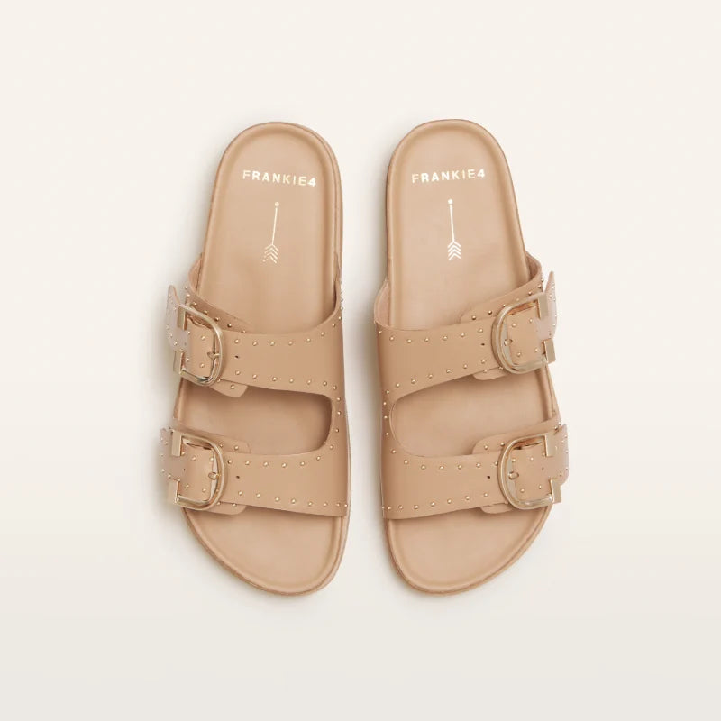 frankie 4 deon camel stud slide