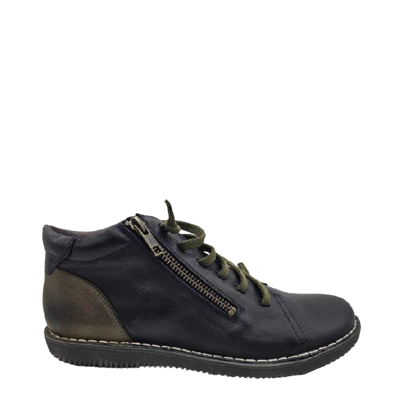 Zeta madge navy women zip boot