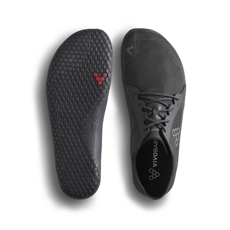 Vivobarefoot Primus lite IV black mens trainer