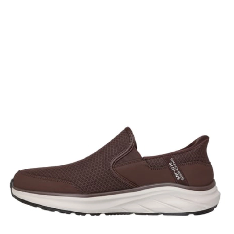 Skechers stoaver brown mens slip in sneaker