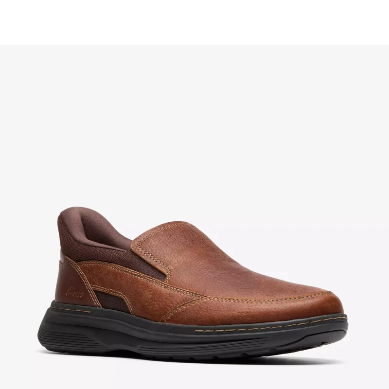 Clarks craftwell brown mens slip on