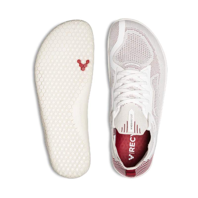 Vivobarefoot Primus lite knit womens white