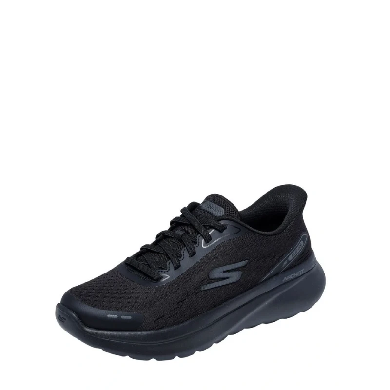 skechers archfit fit n go black womens slip on