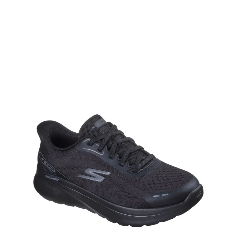 skechers archfit fit n go black womens slip on