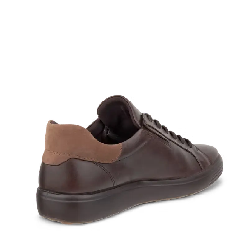 Ecco Soft 7 Mens mocha lace up