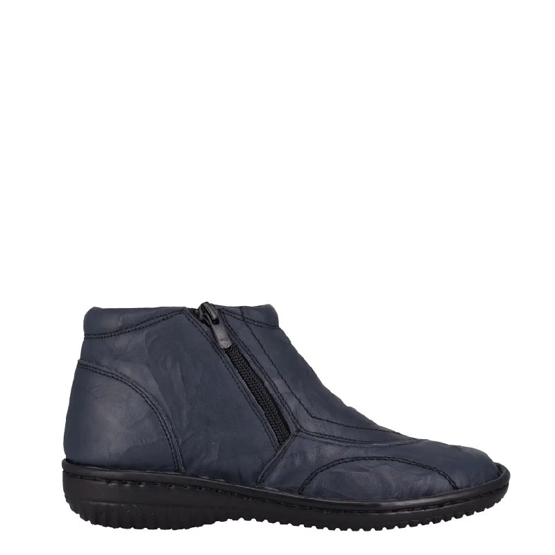 cabello 5250navy womens zip boot