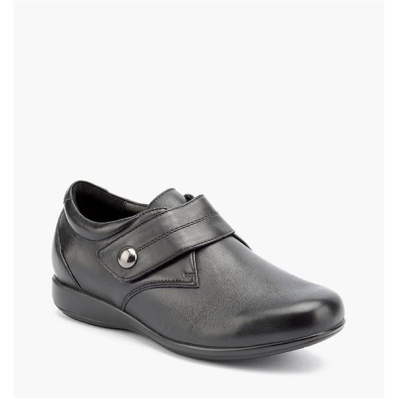 Klouds whisper black velcro womens shoe