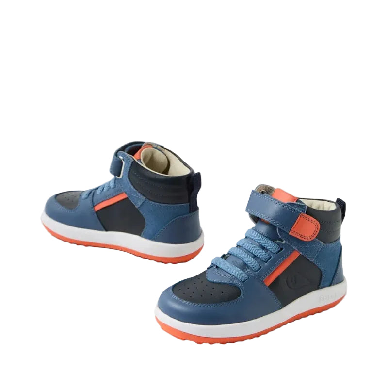 Bobox top spin blue kids velcro boot