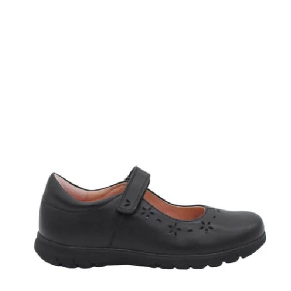 Surefit Billie black school shoes