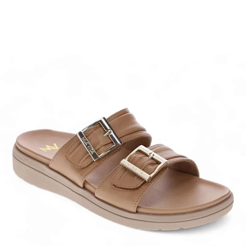 mia vita bowie fawn womens slide