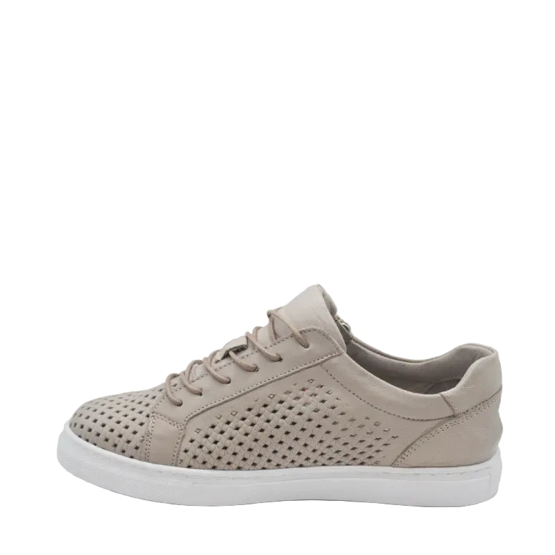 Cabello upshot taupe womens leather lace