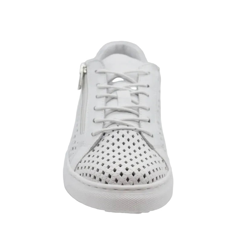 Cabello upshot white lace up leather shoe