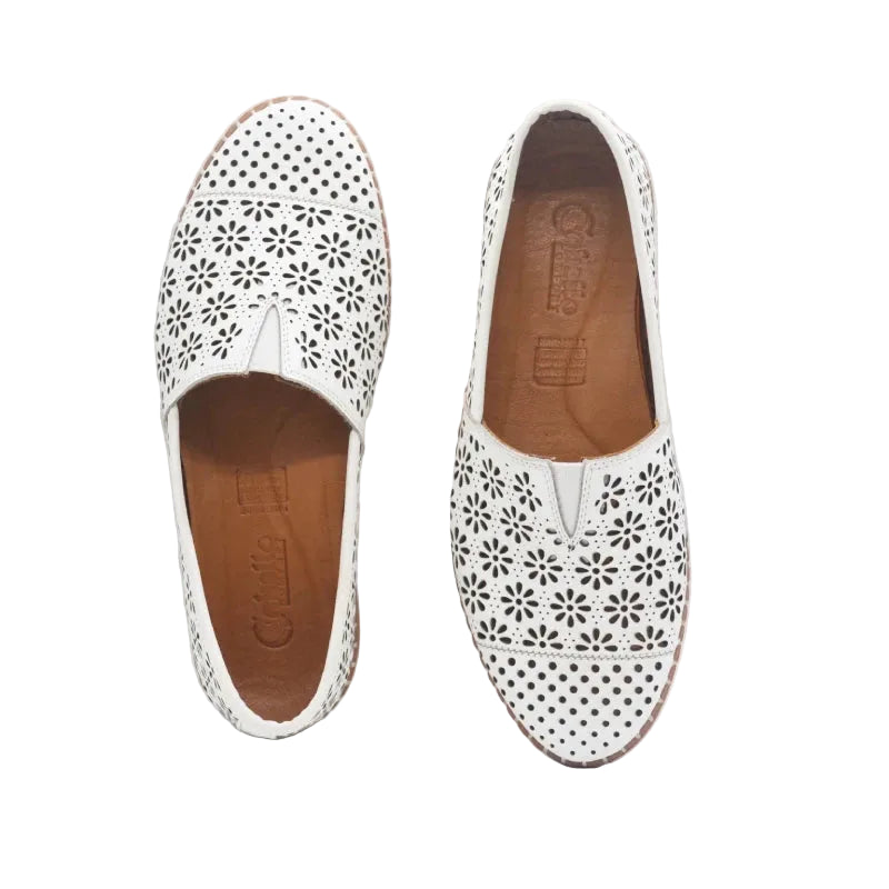 cabello kylie white womens slip on