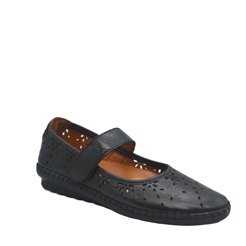 Cabello keisha black leather mary jane