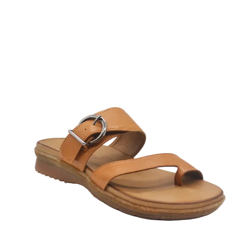 Cabello Archy Tan womens leather scuff