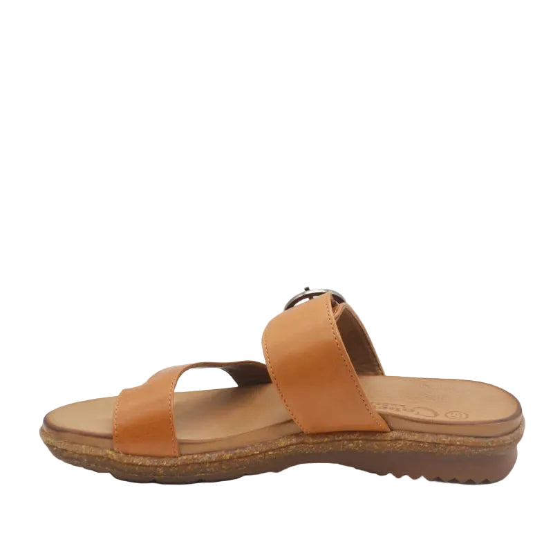 Cabello Archy Tan womens leather scuff