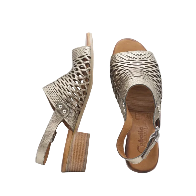 cabello alaca pewter womens sandal