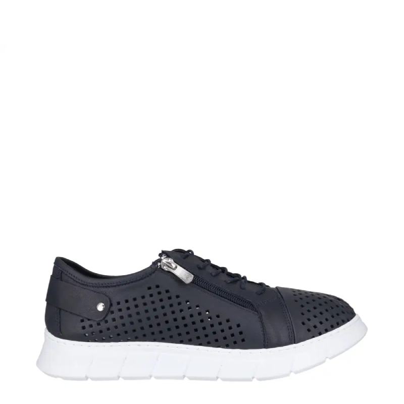 Cabello EG172 navy womens lace up