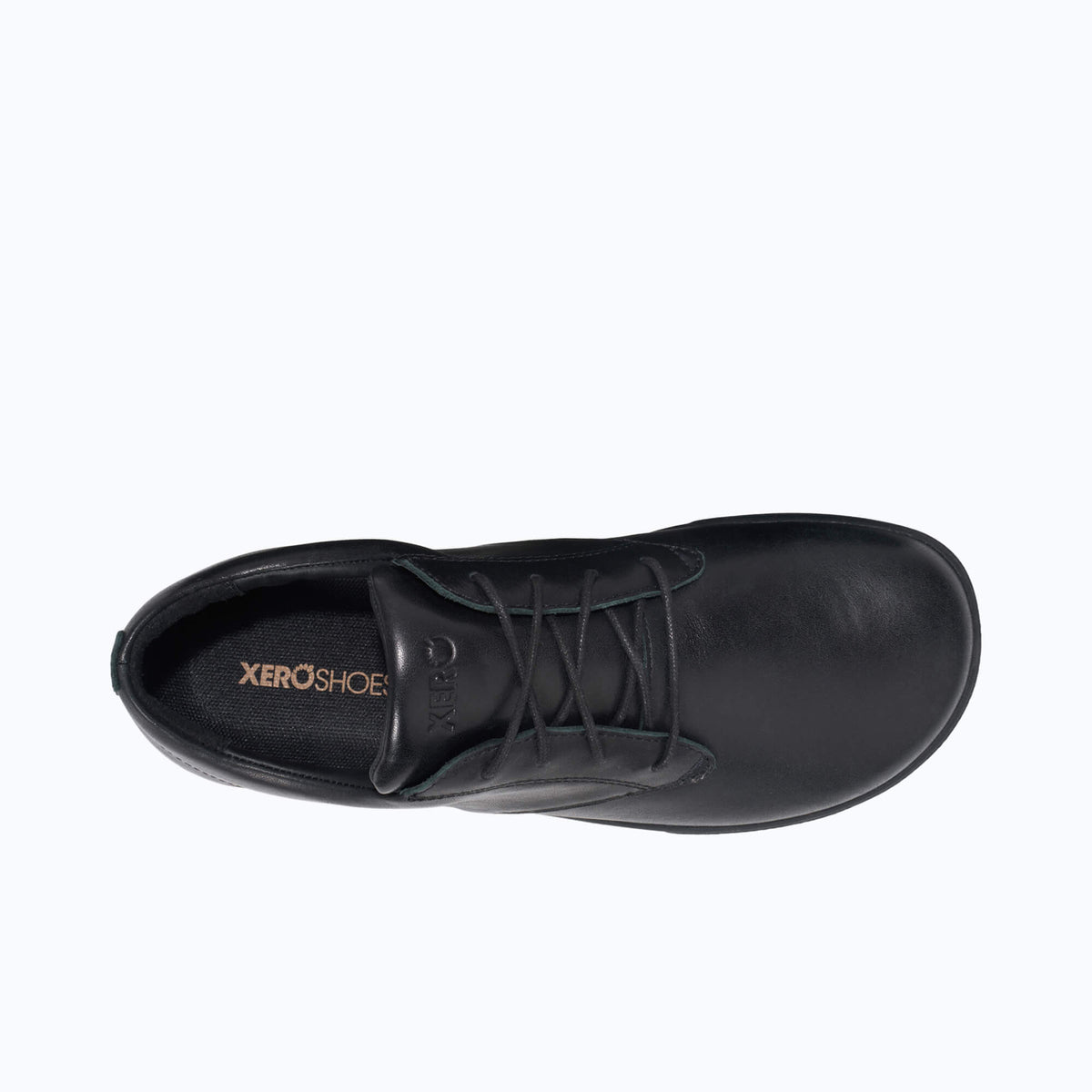 xero shoes glenn black leather dress shoe