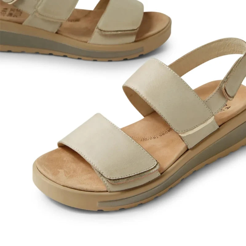 ziera garlin almond adjustable womens sandal
