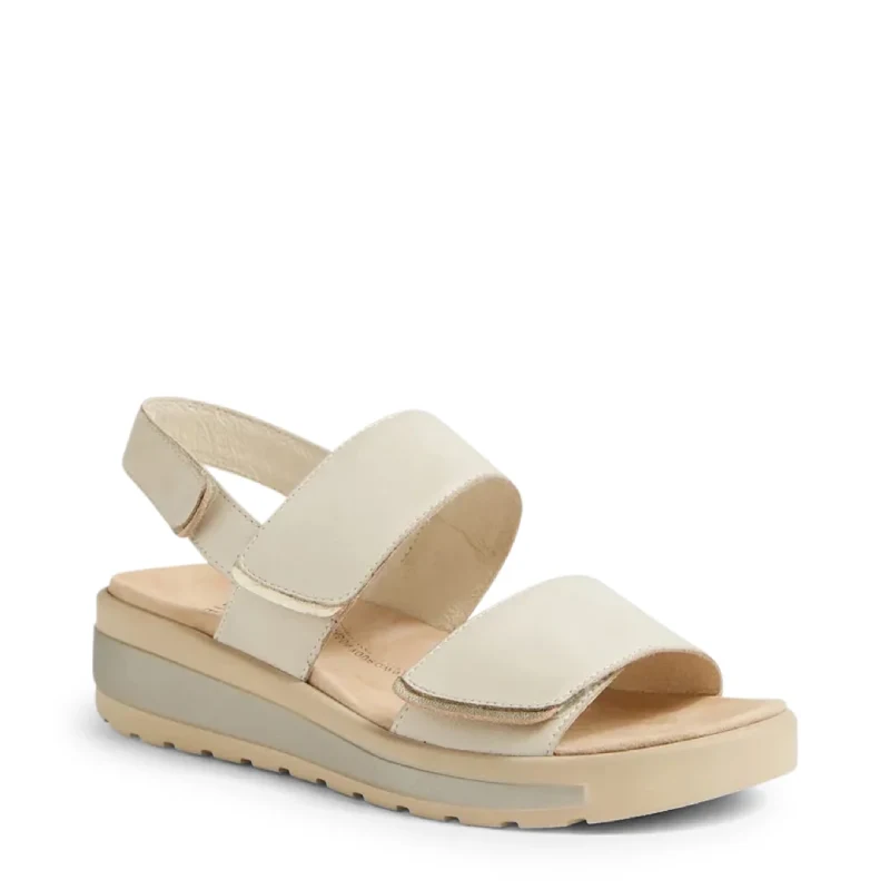 ziera garlin almond adjustable womens sandal