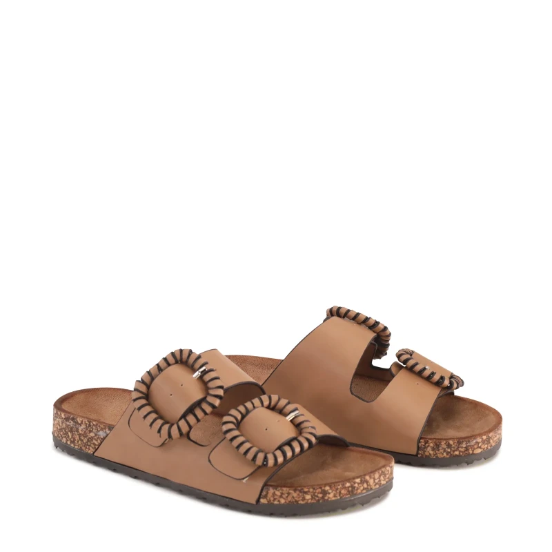 los cabos jirona taupe womens slide