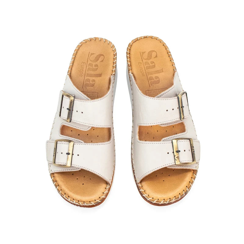 sala oasis sliver grey womens slide